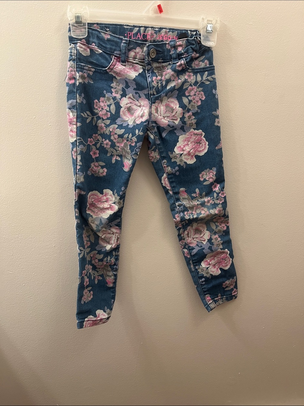 The Children's Place Blue Floral Jeans